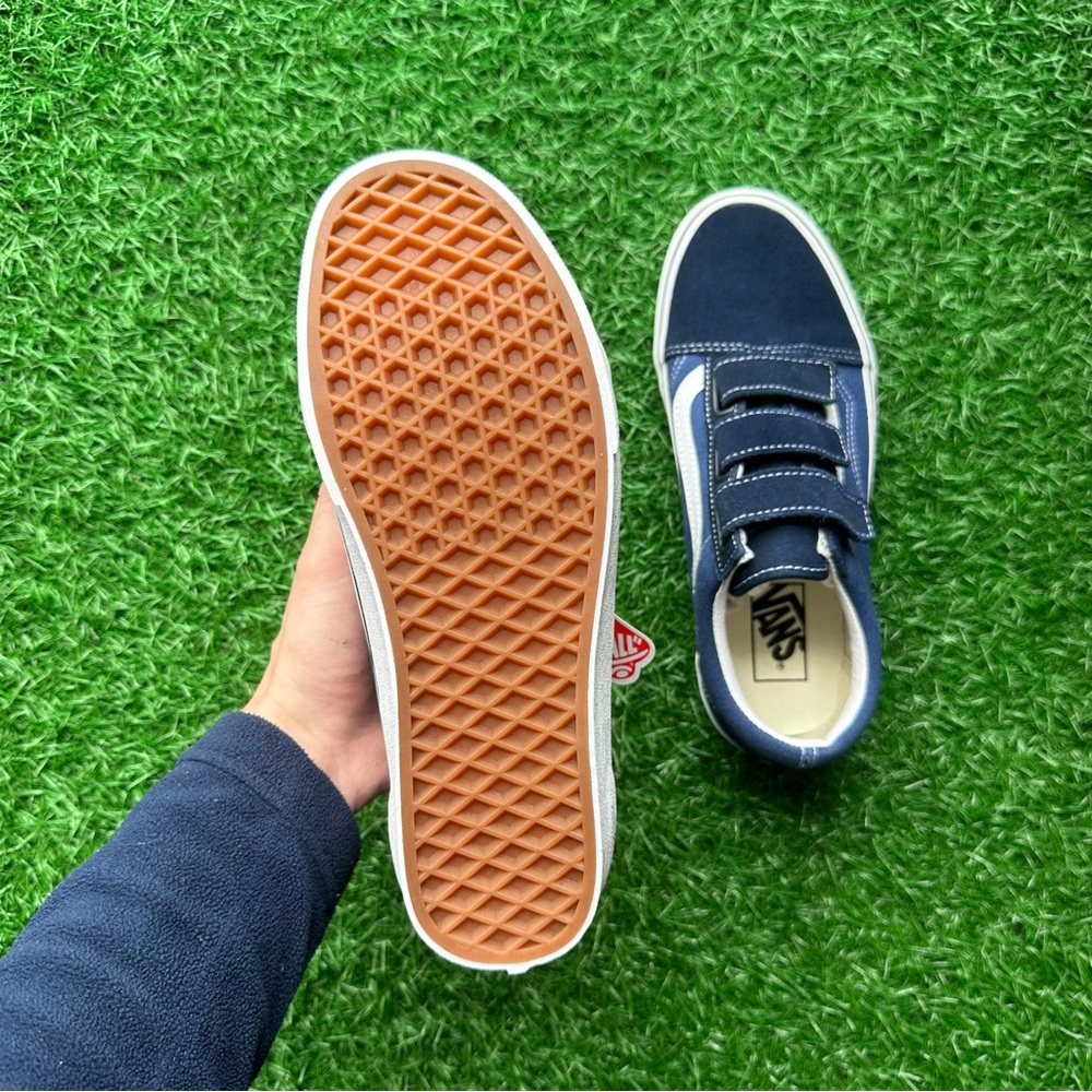 Vans Old Skool V Suede Canvas Dress Blues Navy - Picture 2 of 10
